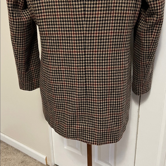 Vintage Norton McNaughton Houndstooth Women's Blazer with Velvet Collar Size 12 - Picture 11 of 16